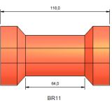 Boat Trailer Roller BR11 64 x 120