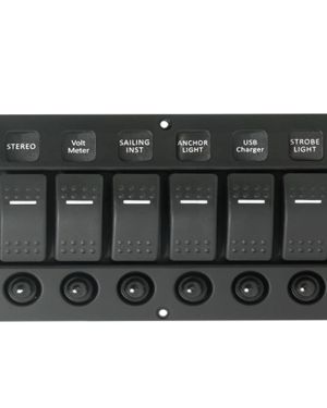 Guardian Rocker Switch Panel C7 Curved 6P