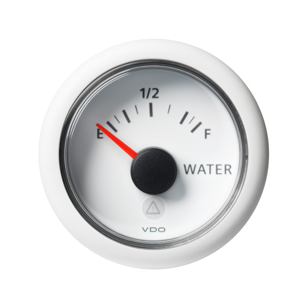VDO Viewline 52mm Fresh Water Level Empty-Full