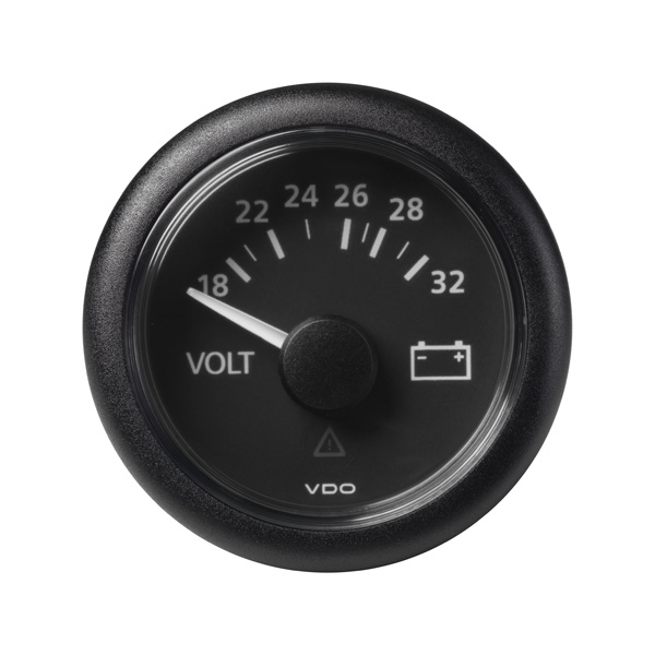 Veratron Viewline 52mm Battery Status 18-32v