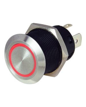 Guardian Switch S/S Red LED Back Light (Latching ON-OFF) 24V