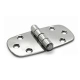 Hinge Equal 40 x 80 x 2mm - Stamped Stainless Steel