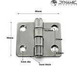 Hinge Butt 40 x 48 x 2mm - Stamped