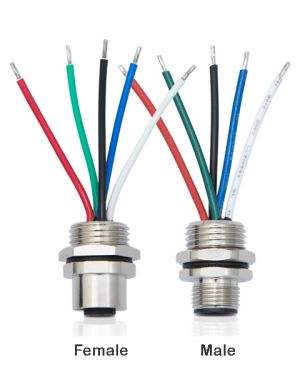 Actisense Rear panel mount wired, 5 pin micro male NMEA 2000