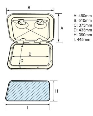 Nuova Rade Hatch Lid – 510 x 460mm