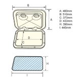 Nuova Rade Top Line Hatch 460 x 510mm