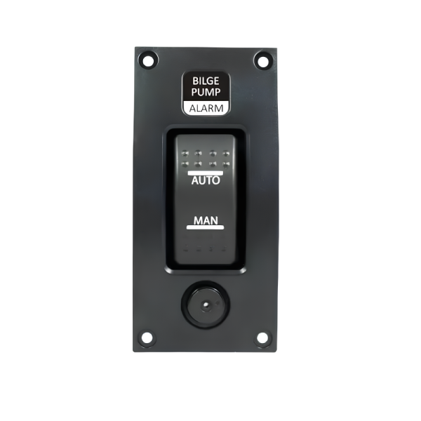 Guardian C7 Bilge Pump Rocker Switch Panel with Alarm