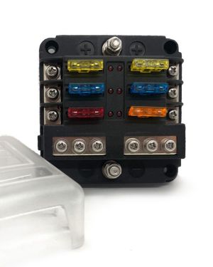 Guardian Modular Fuse Box 6 Pin with Negative Bus Bar