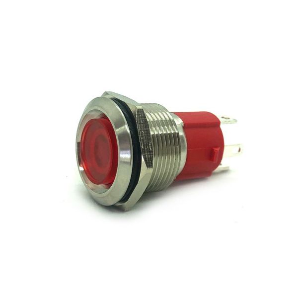 Guardian Switch S/S Red/Blue LED Back Light (Latching ON-OFF) 12V