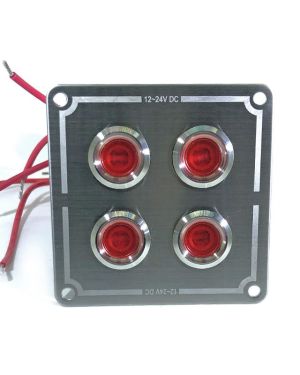 Guardian Switch Panel SS Flush 4-P