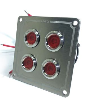 Guardian Switch Panel SS Flush 4-P