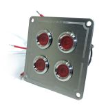 Guardian Switch Panel SS Flush 4-P