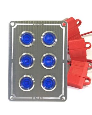 Guardian Switch Panel SS Flush 6-P