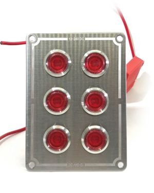 Guardian Switch Panel SS Flush 6-P