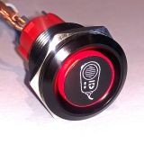 Guardian 12v Push Button Switch Black Waterproof