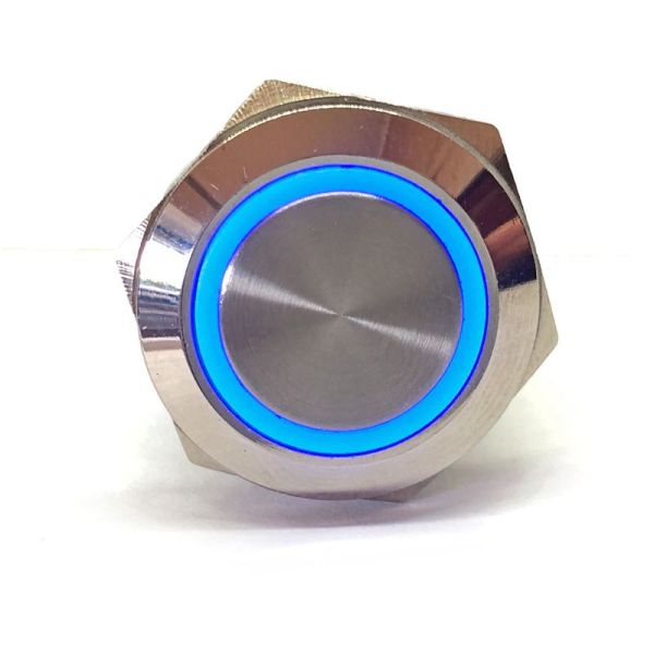 Guardian Switch S/S Blue LED Back Light (Latching ON-OFF) 12/24V