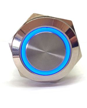Guardian Switch S/S Blue LED Back Light (Latching ON-OFF) 12/24V
