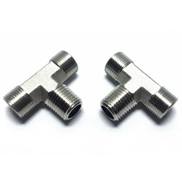 T-Fitting for 1/4 Hydraulic Hose – NPT Thread (2)