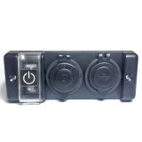Guardian Flush Mount Panel 2P USB Type A & Cig Lighter Socket with Breaker Switch