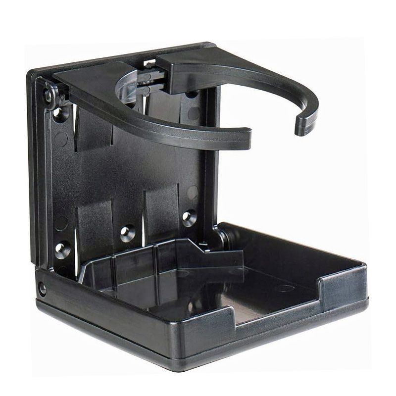 Seaflo Fold Up Adjustable Drink Holder Black