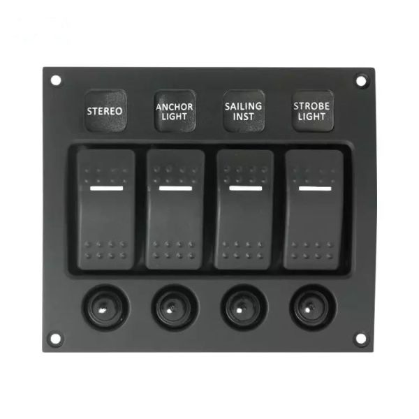 Guardian Rocker Switch Panel C7 Curved 4P