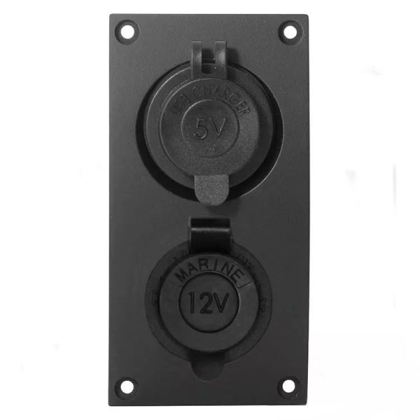 Guardian C7 Mini Socket Panel Cig Lighter Socket & 2P USB Charger Combo