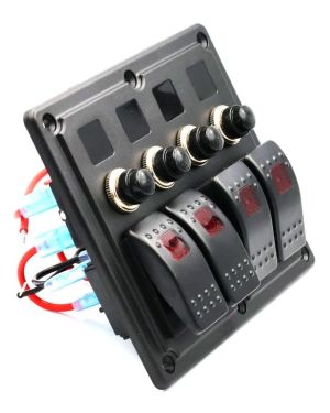 Guardian Rocker Switch Panel Flush Mount 4P
