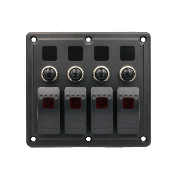 Guardian Rocker Switch Panel Flush Mount 4P