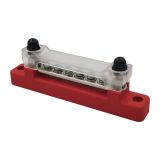 Guardian Bus Bar 6P with Clear Cover - Red